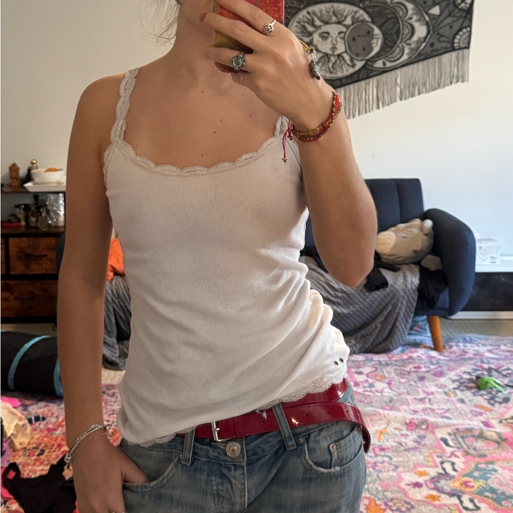 Converse White Lace Camisole